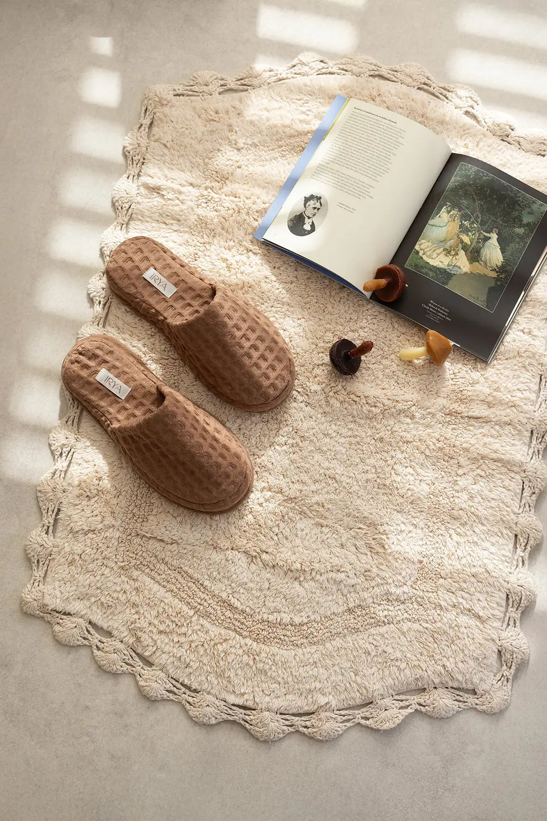 Aura Waffle Terlik Kahve