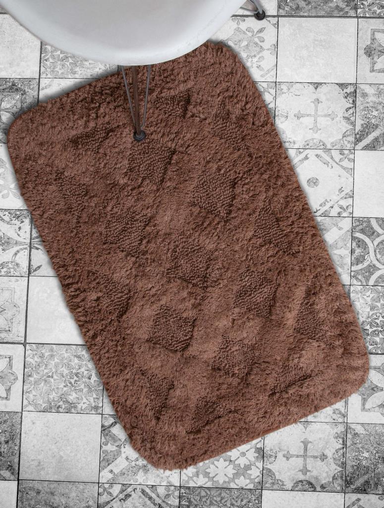 Burns Bath Mat 2-Piece Brown 40x60+60x90