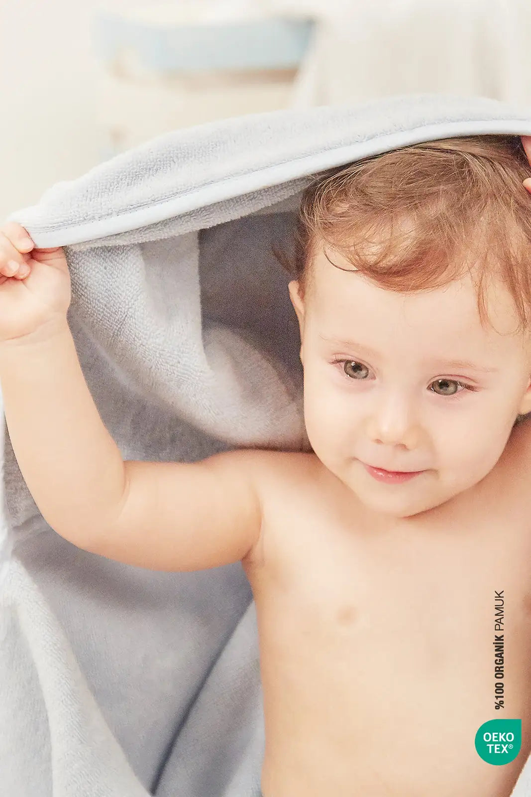 BebeMarin Swaddle Towel 75x75 Blue