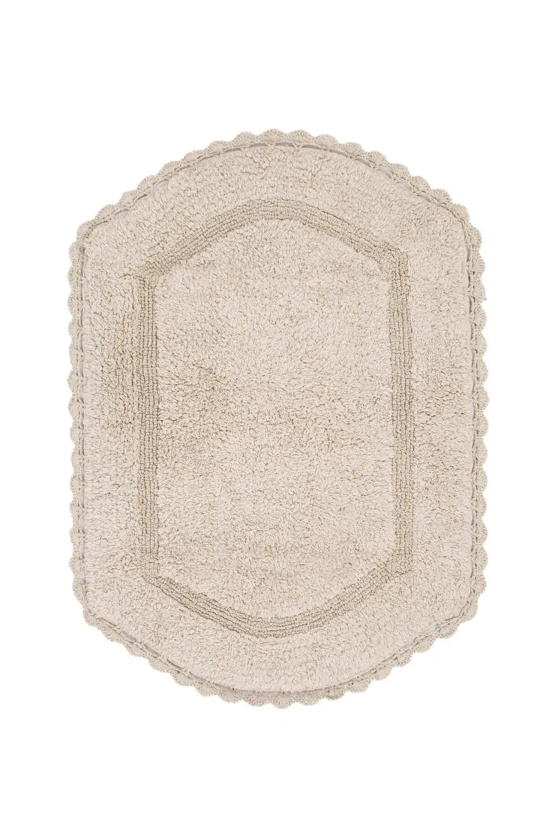 Dale 2 Piece Bath Mat Set 100% Cotton 40x60 + 60x90 Beige