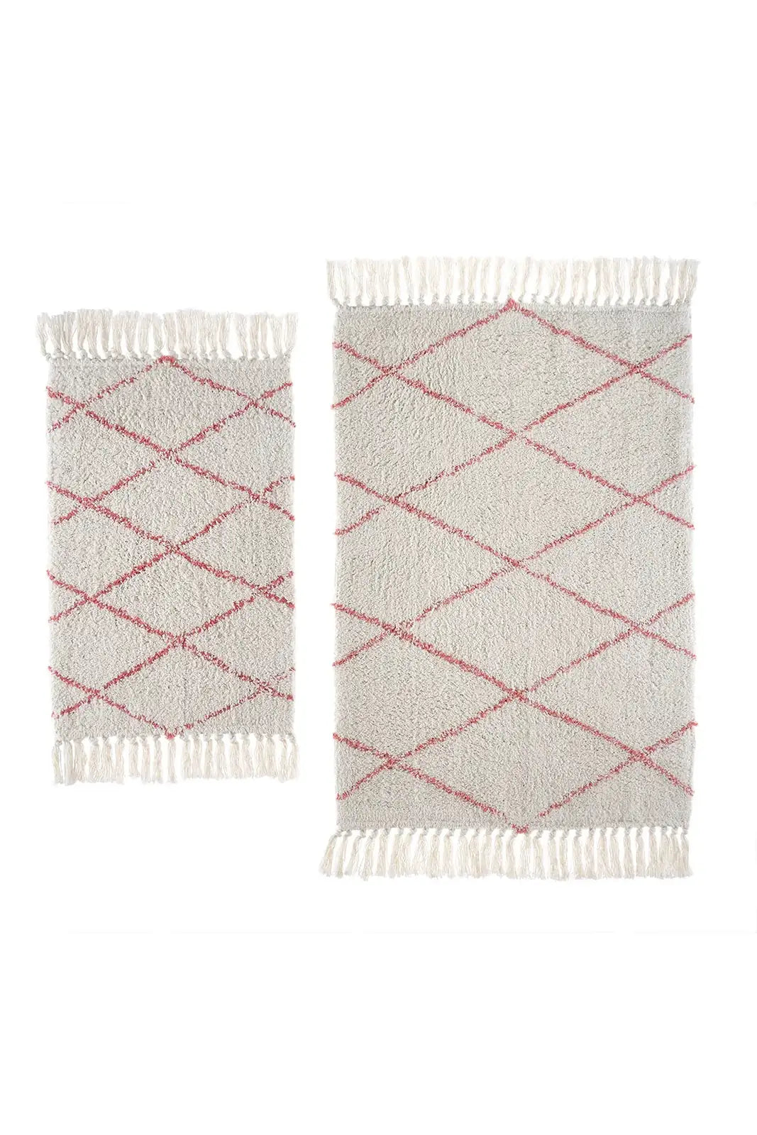Grace 2 Piece Bath Mat Set 100% Cotton 40x60 + 60x90