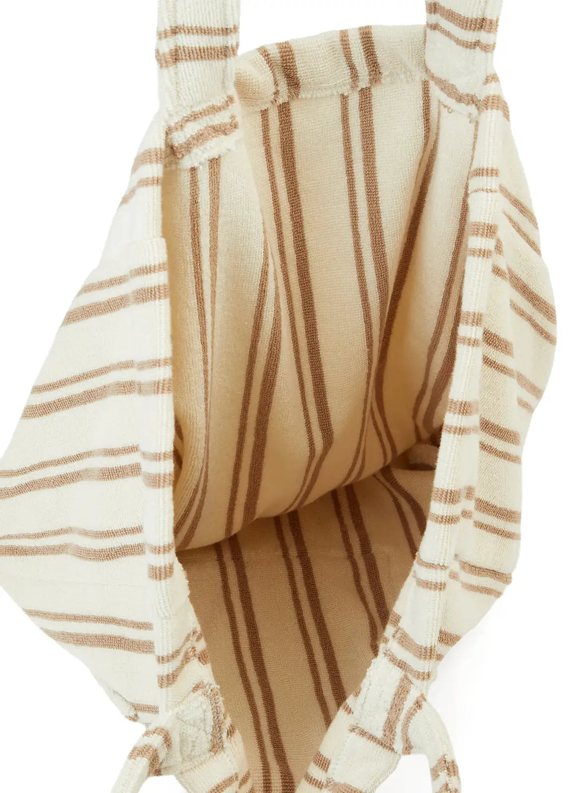 In Lines İpliği Boyalı Büyük Çanta Mocha