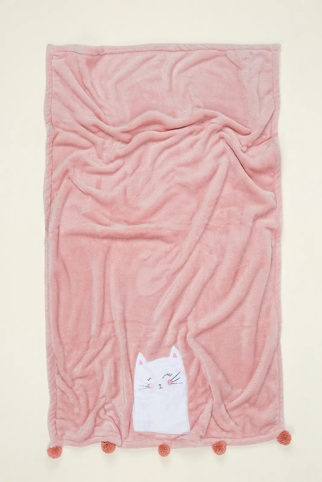 Kitty 100% Cotton Blanket 75x120 cm