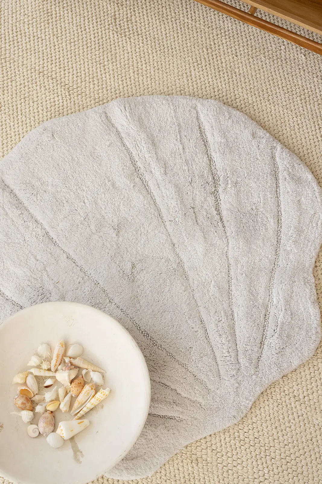 Le Perla Bambu Tekli Banyo Paspası Bambu 80x90 Gri