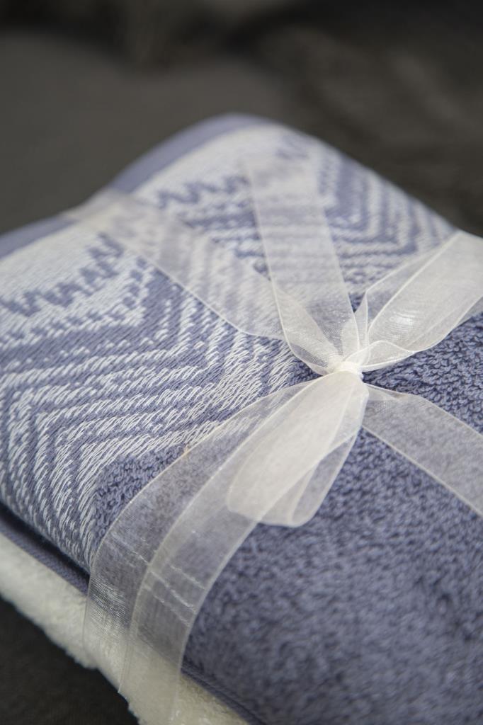 Leron 2'li Yüz Havlusu 50x90 Mavi