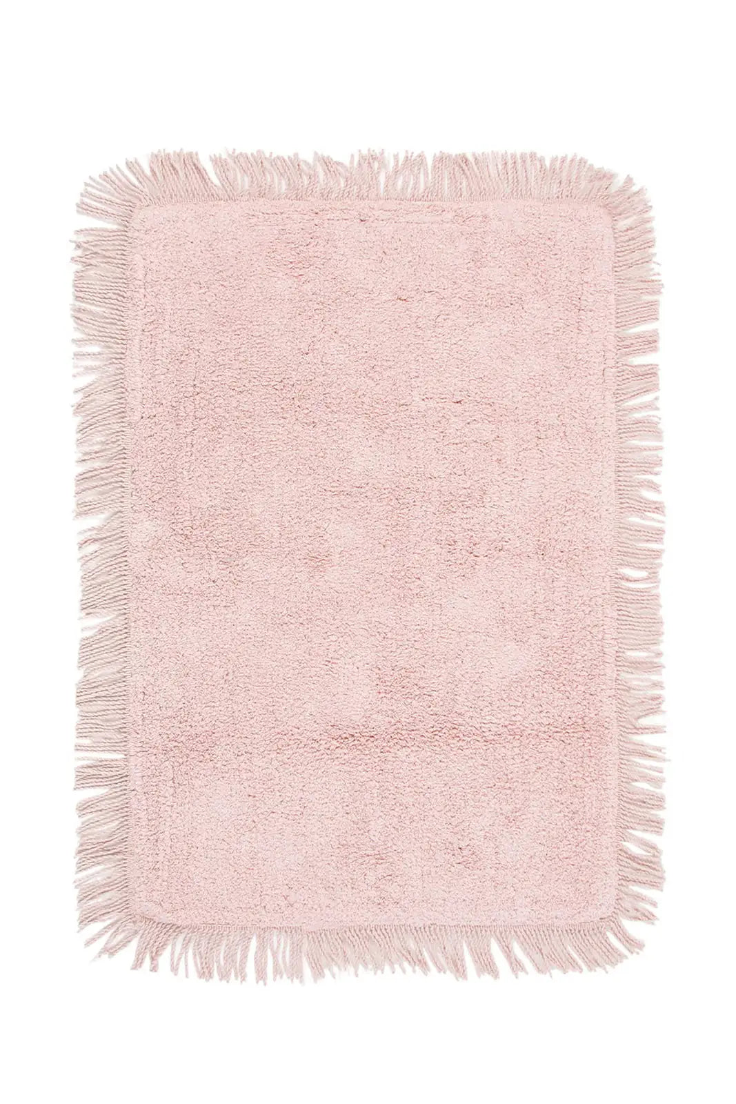 Loris Tekli Banyo Paspası %100 Pamuk 70x110 Pembe