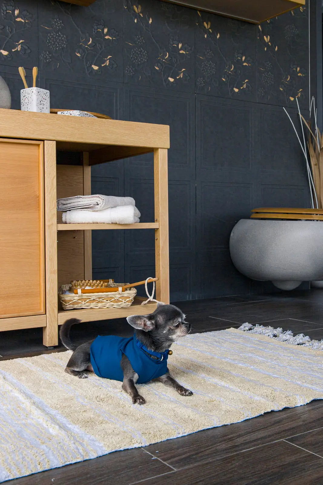 Martil Tekli Banyo Paspası %100 Pamuk 70x110 Bej