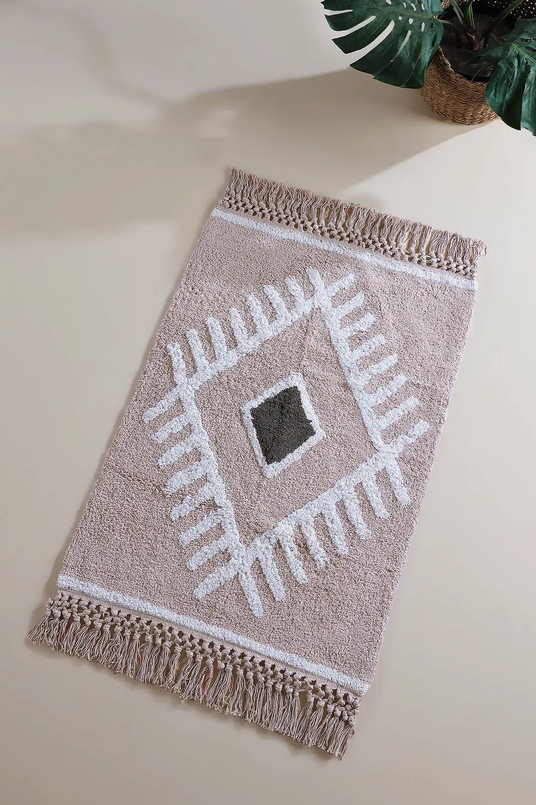 Nell Single Bath Mat 100% Cotton 60x90 Grey