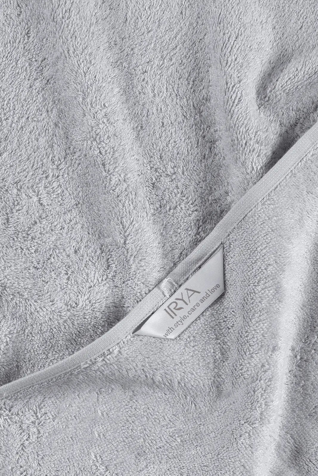 Sedef Bambu Nakışlı Banyo Havlusu 70x140 cm Gri