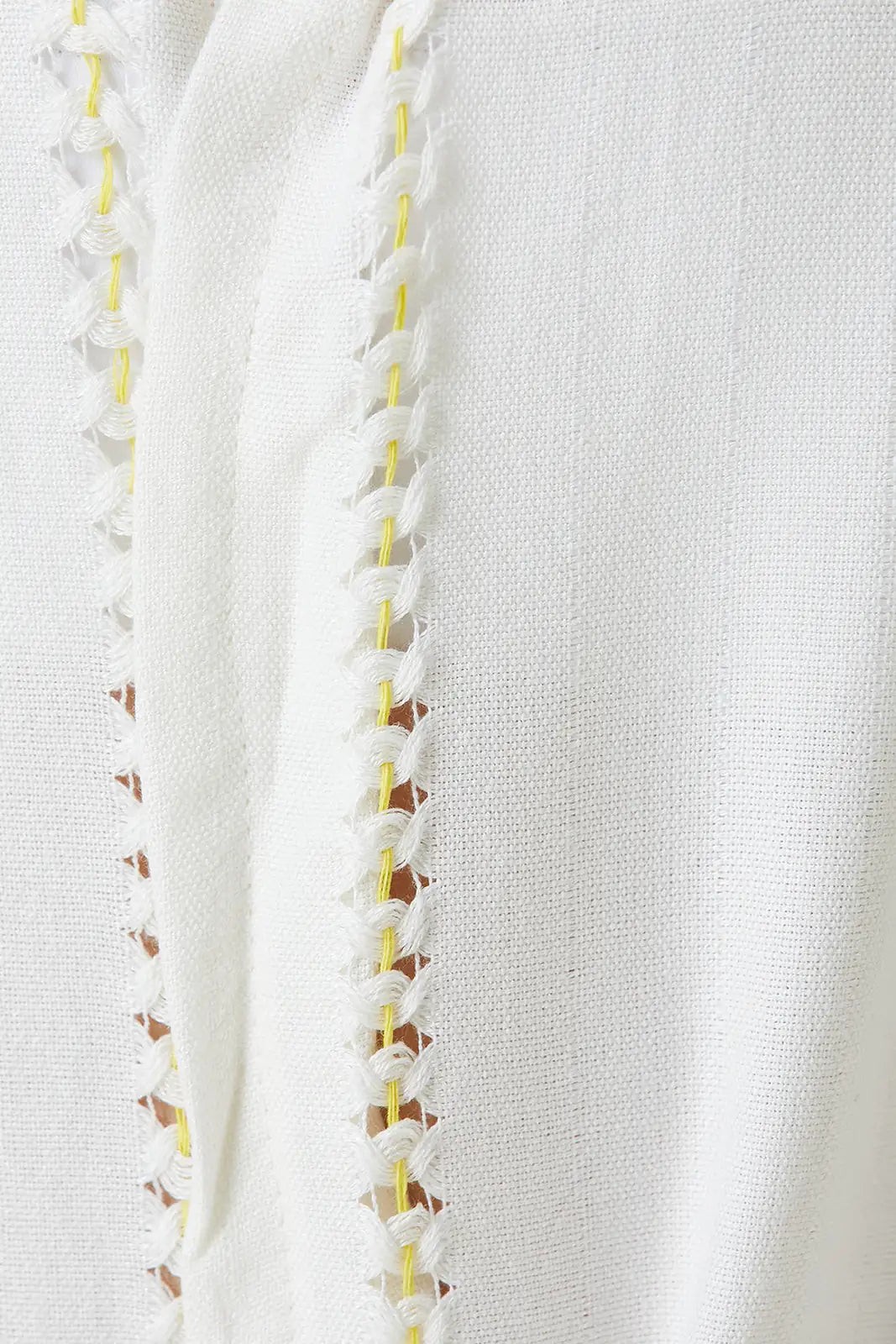 Serene Peshtamal Women's Bathrobe - Yellow Knitted Openwork