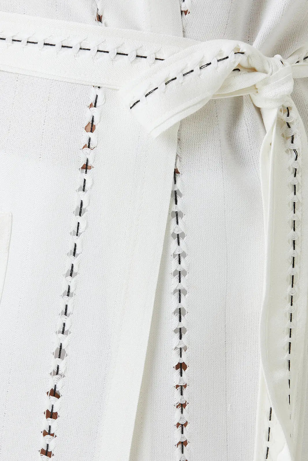 Serene Peştamal Kadın Bornoz - Siyah Örgü Ajur