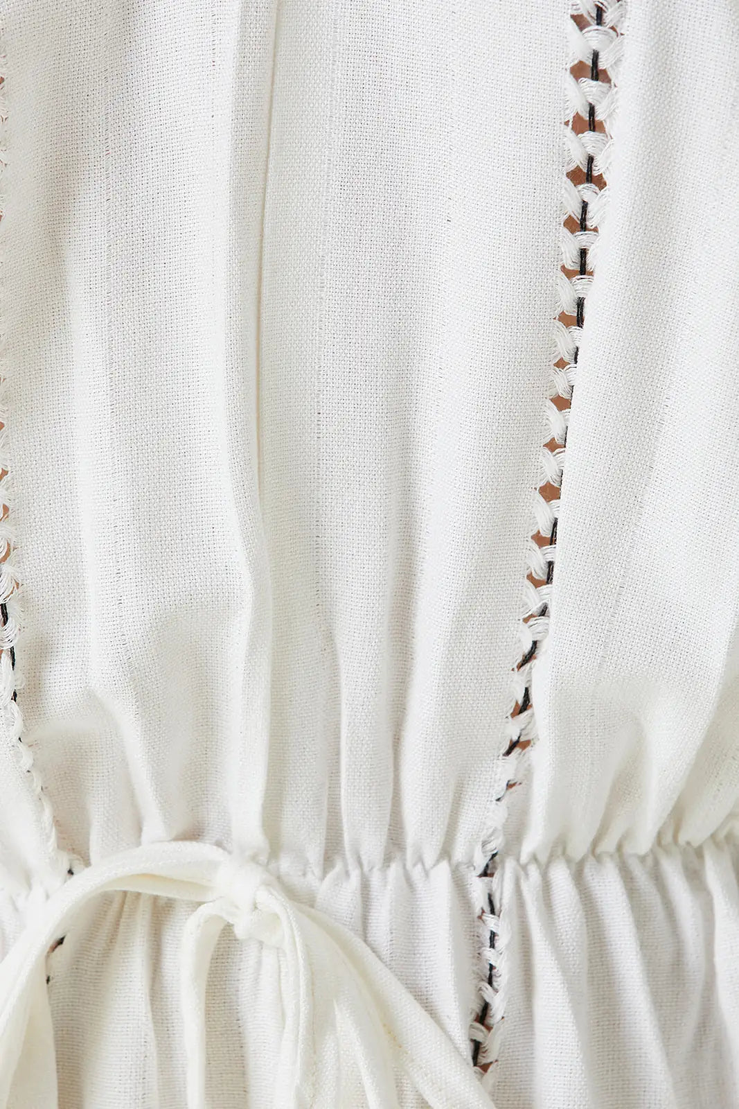 Serene Long Beach Dress - Black Knitted Openwork