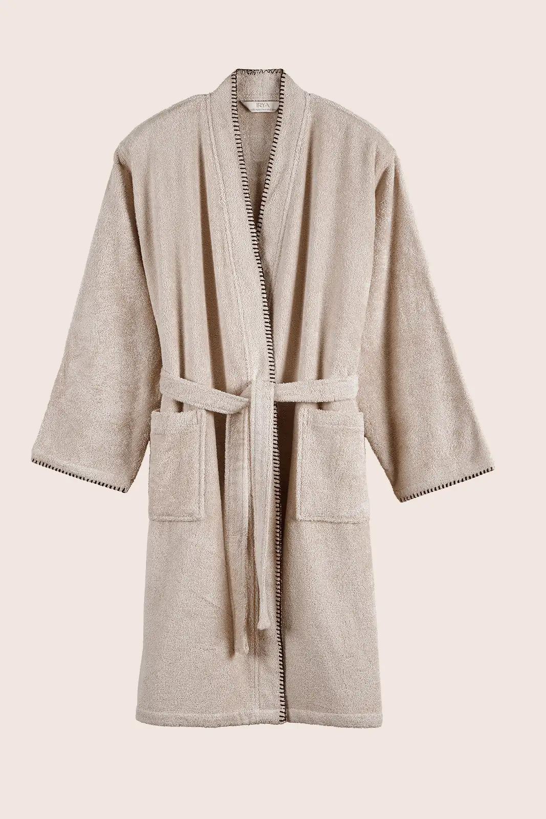 Shadow %100 Pamuk Erkek Bornoz Bej