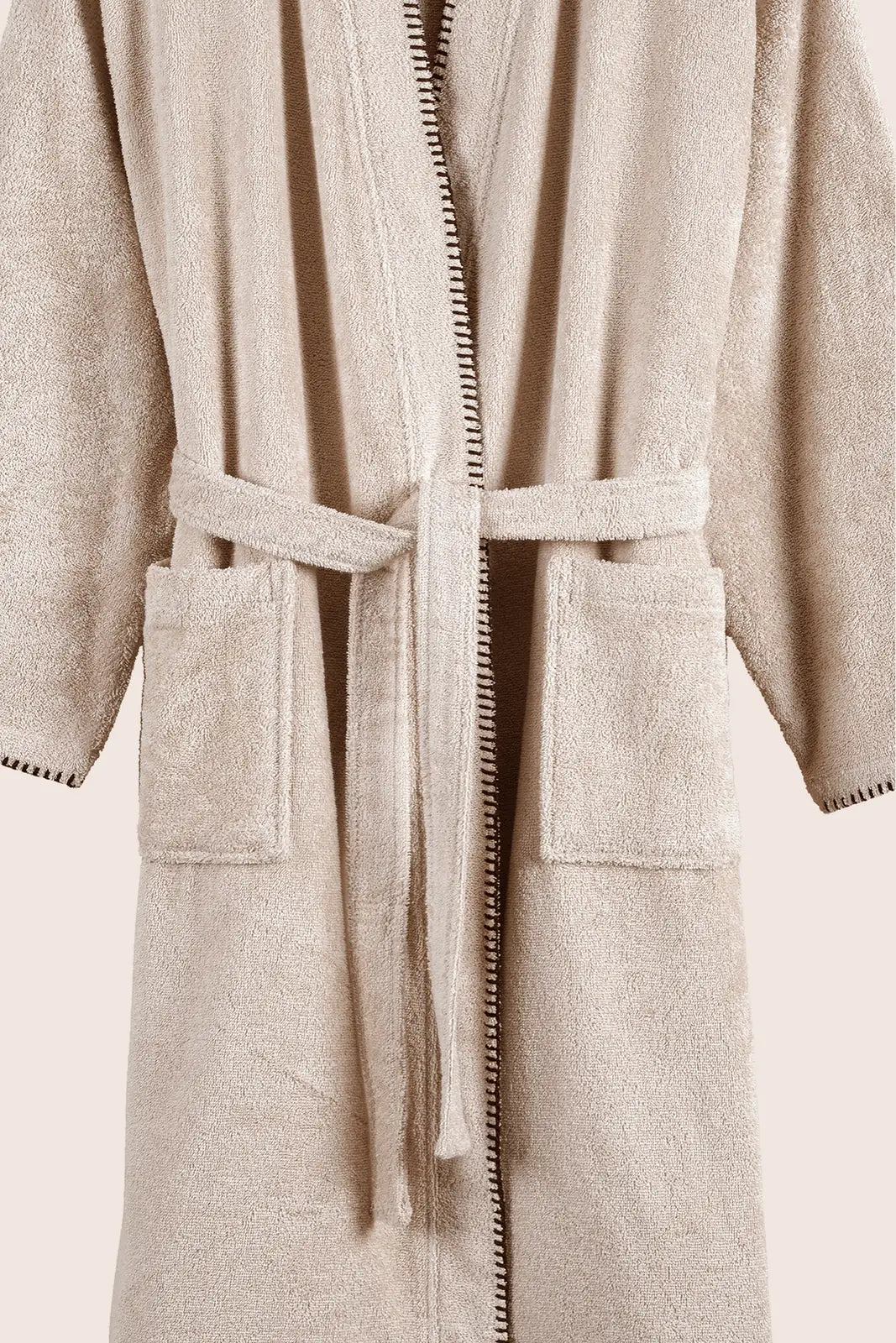 Shadow %100 Pamuk Erkek Bornoz Bej