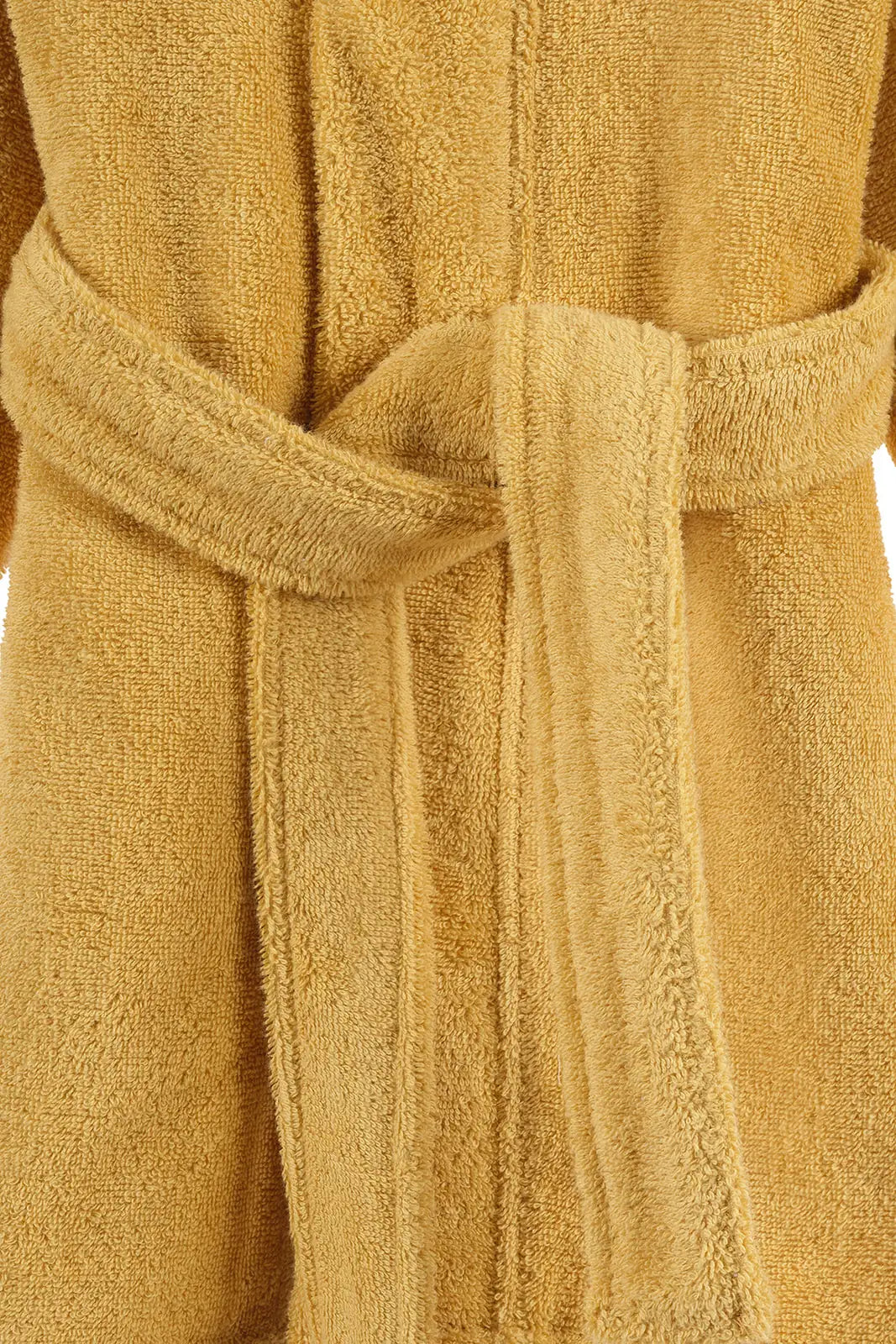 Tiny Bear Organic Cotton Kids Bathrobe Mustard