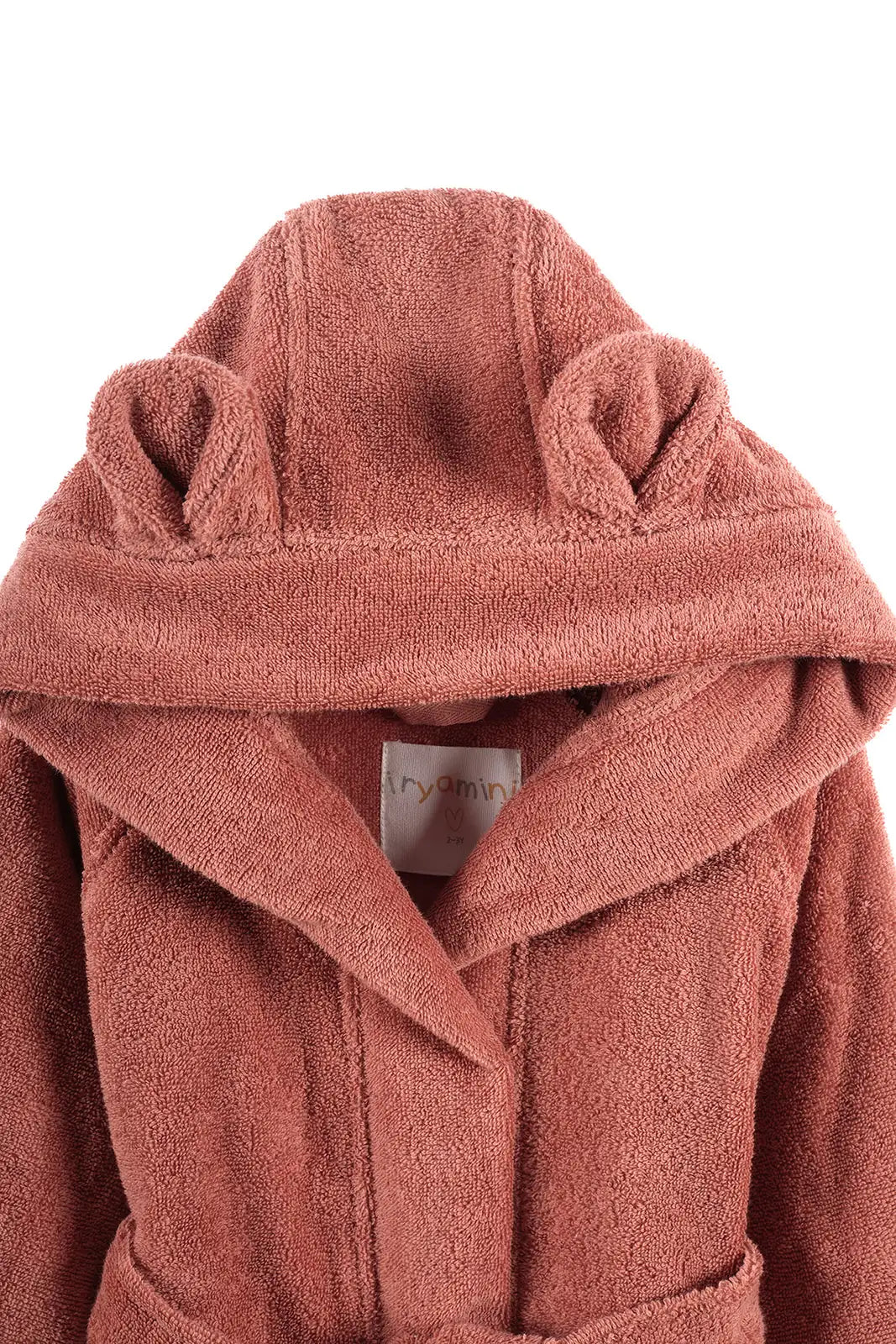 Tiny Bear Organic Cotton Kids Bathrobe Tile