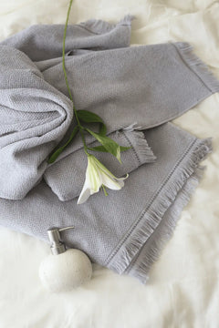 Travertine 100% Cotton Bath Towel 90x150 Grey