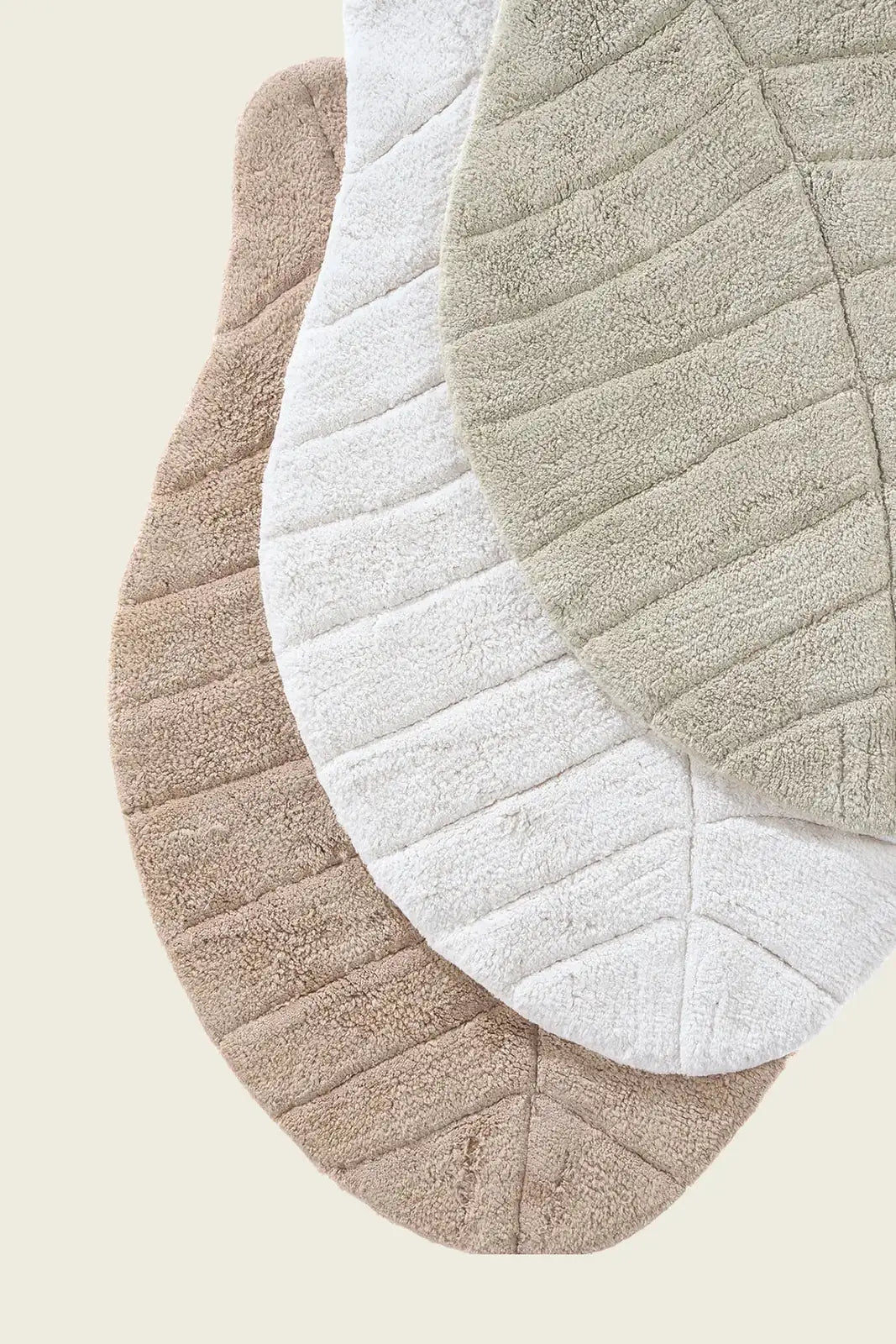 Tropic Single Bath Mat 100% Cotton 70x110 cm Ecru