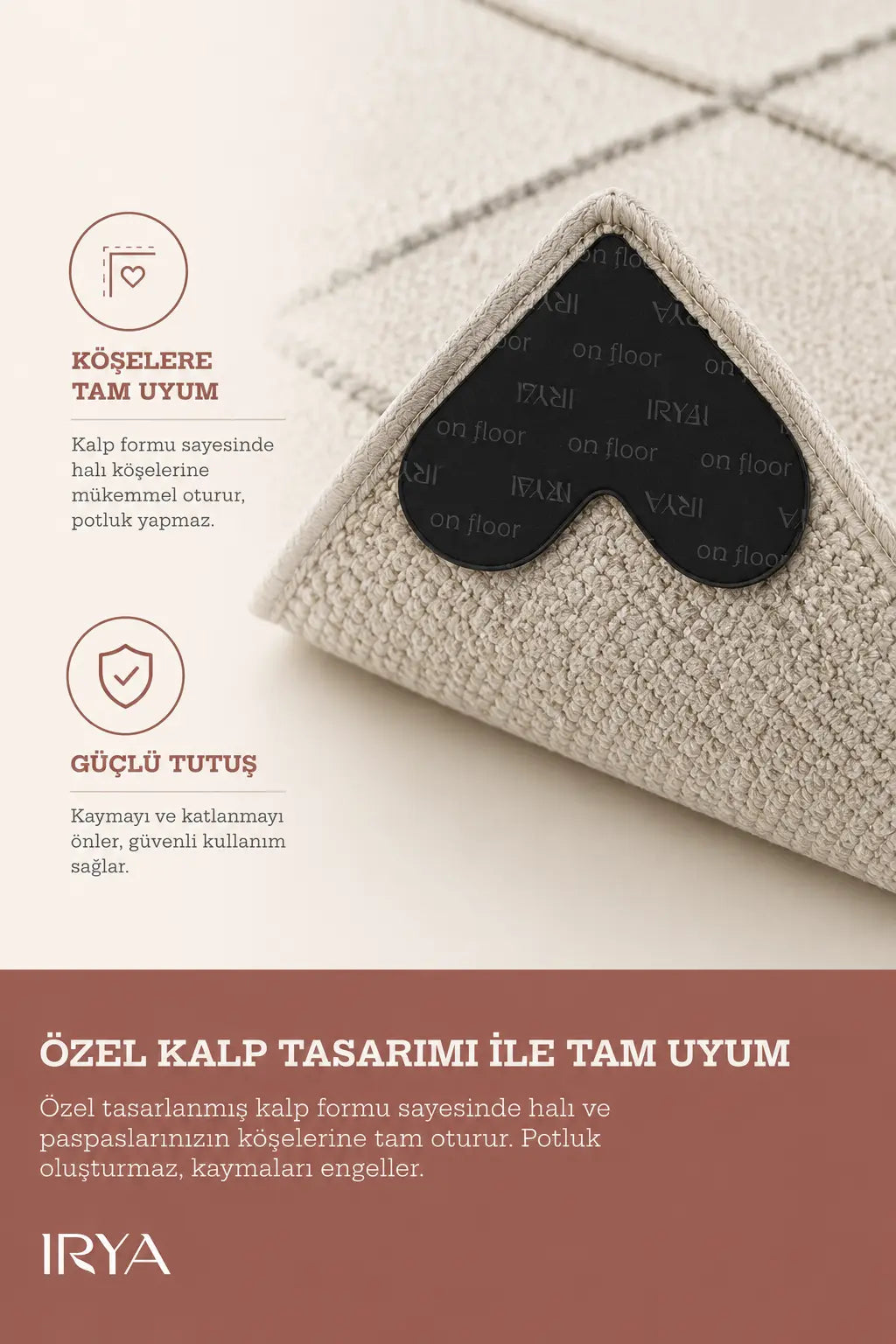 Halı ve Paspas Kaydırmaz | Yıkanabilir & Tekrar Kullanılabilir