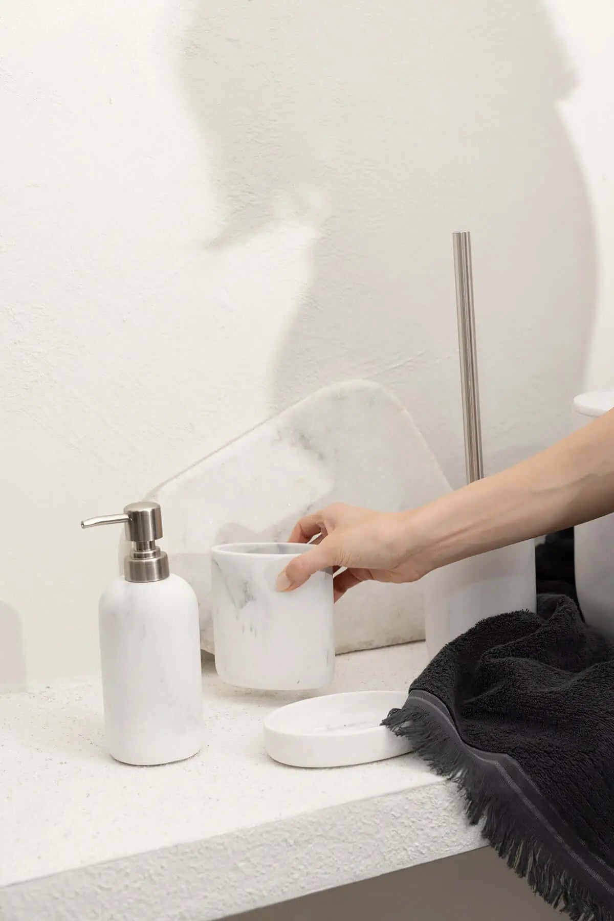 Marble Haze 5 Parça Banyo Seti