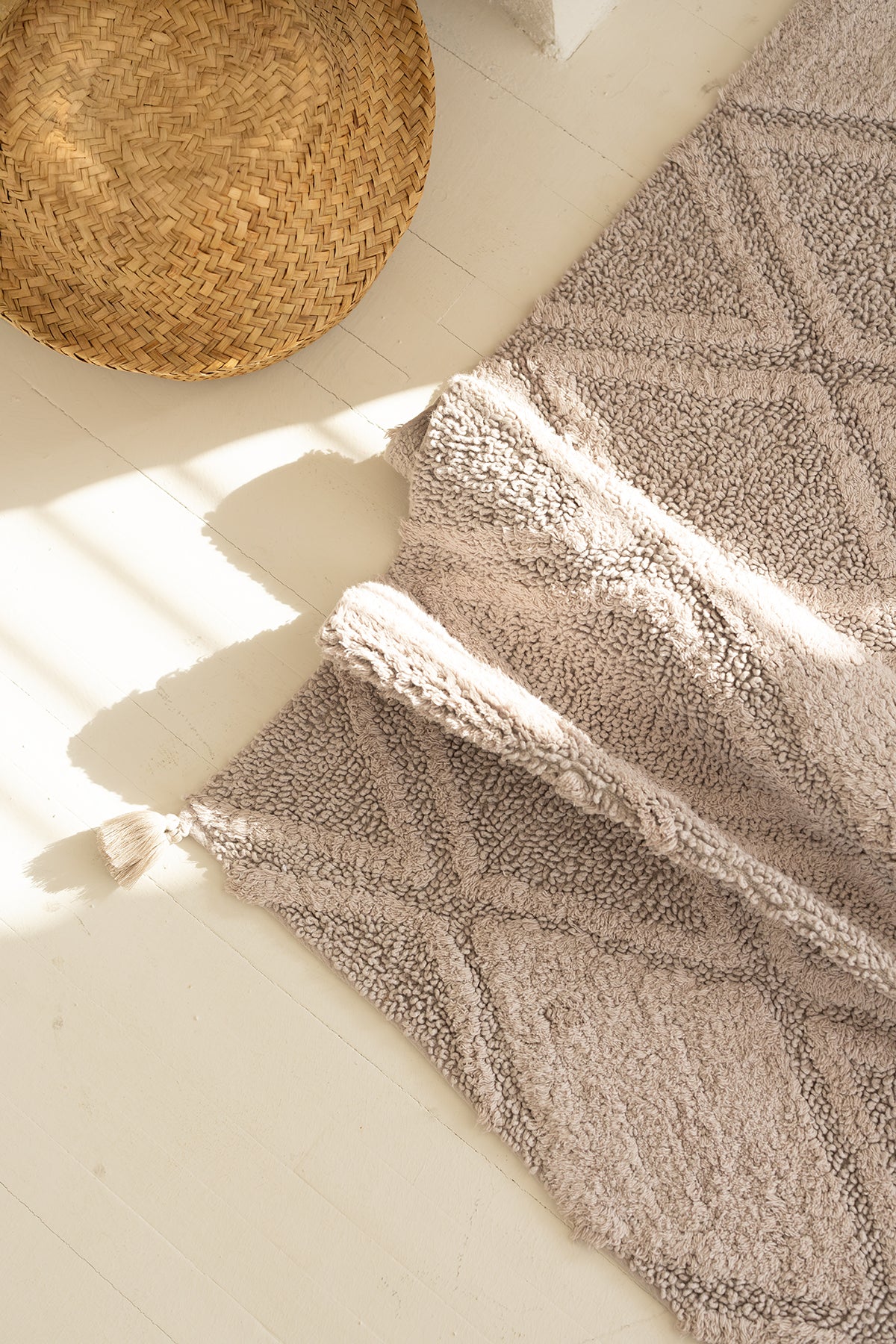 Maxi Tekli Banyo Paspası %100 Pamuk 70x110 Gri