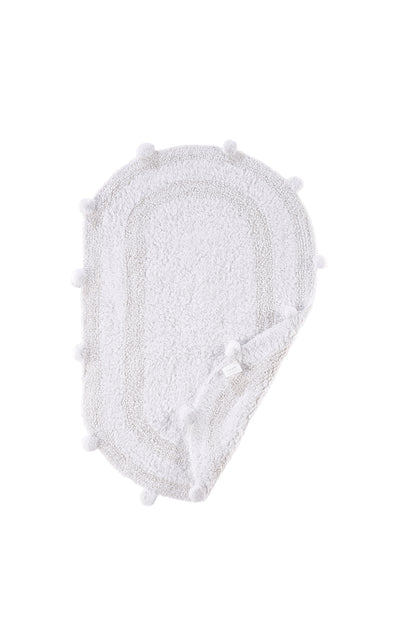 Lampetie | Eris Tekli Banyo Paspası 50x80 Beyaz