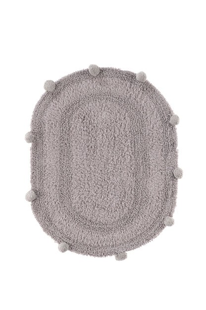Lampetie | Eris Tekli Banyo Paspası  45x60 Gri