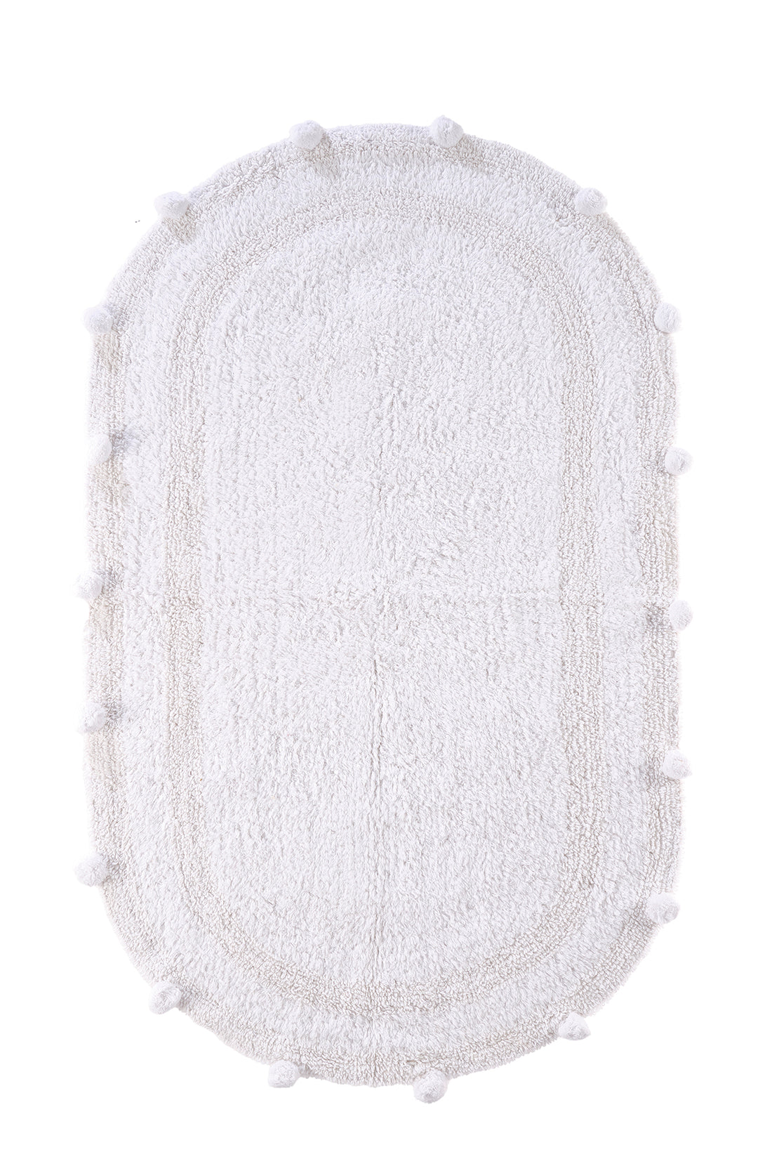 Lampetie | Eris Tekli Banyo Paspası 70x120 Beyaz
