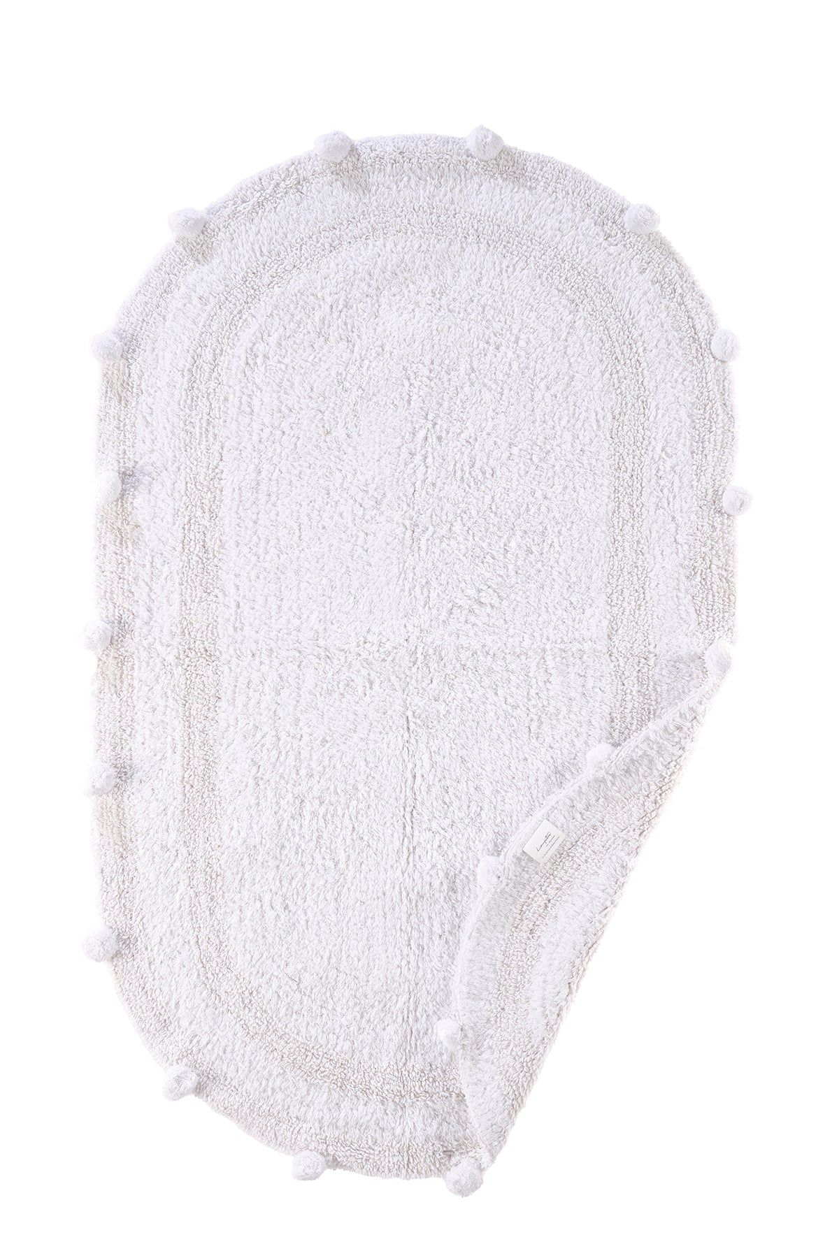 Lampetie | Eris Tekli Banyo Paspası 70x120 Beyaz