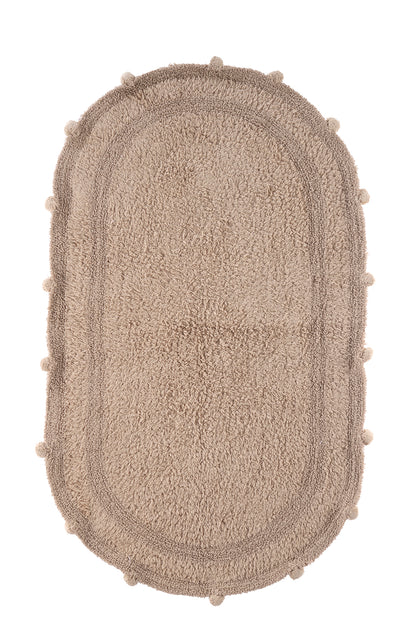 Lampetie | Eris Tekli Banyo Paspası 70x120 Kahvarengi