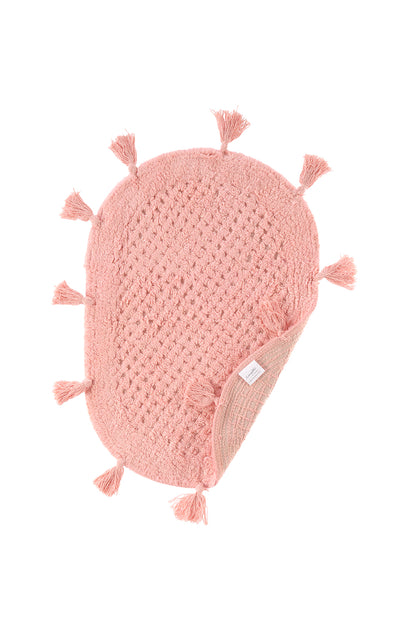 Lampetie | Elora Tekli Banyo Paspası  40x60 Pembe