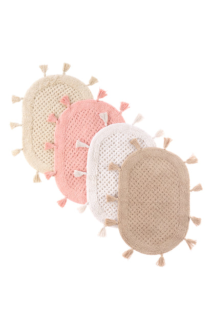 Lampetie | Elora Tekli Banyo Paspası  40x60 Pembe
