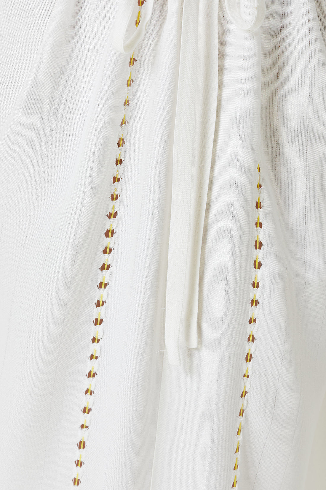 Serene Long Beach Dress - Yellow Knitted Openwork