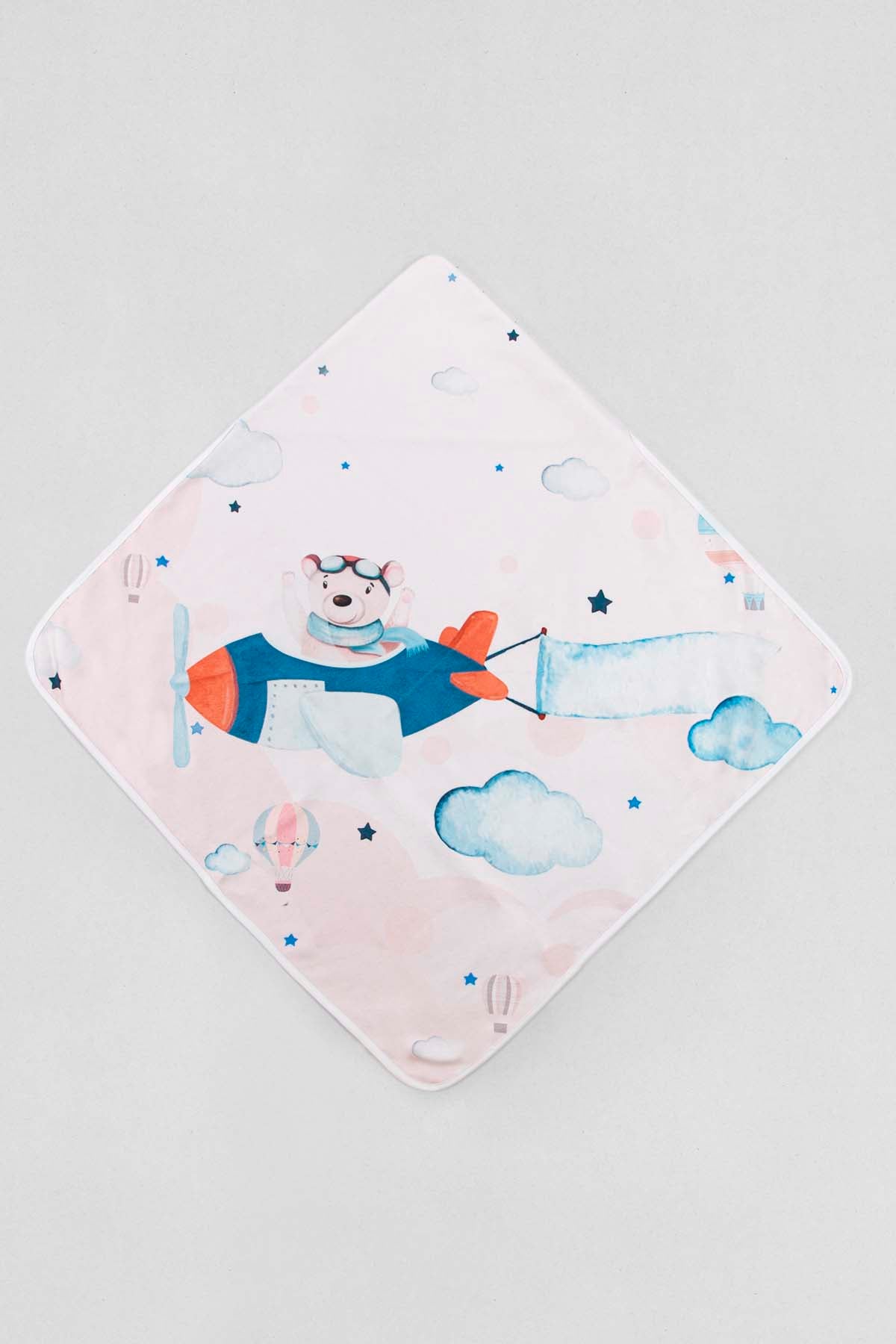 Pilot Bear Swaddle Towel 75x75