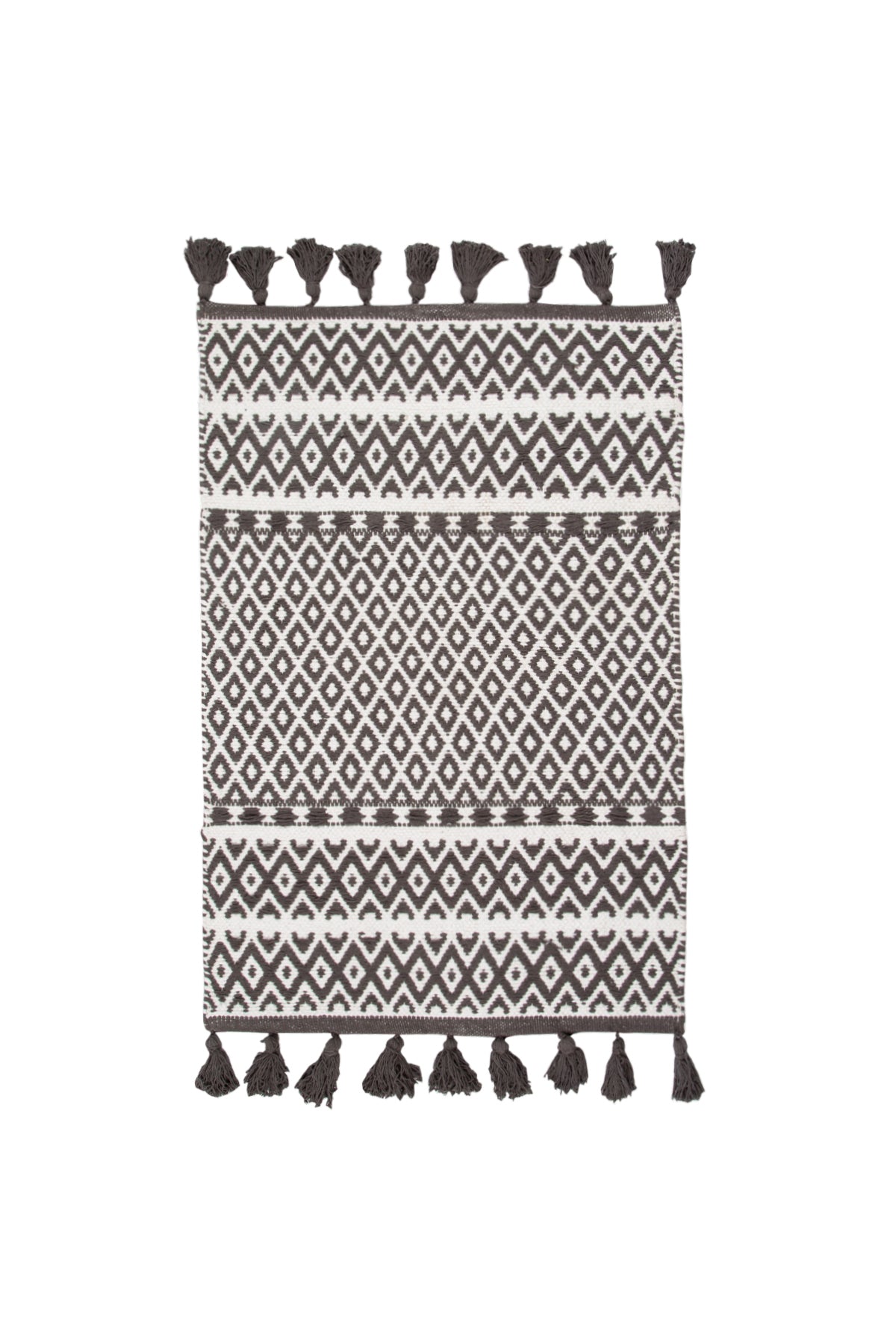 King Tekli Banyo Paspası %100 Pamuk 60x90 Antrasit