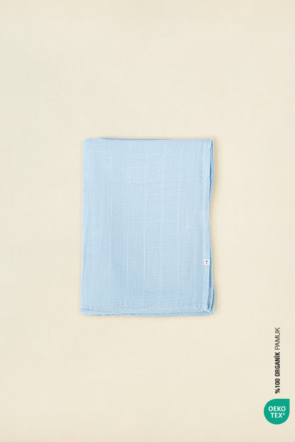 Bebemarin 2-Piece Organic Newborn Gift Set Blue | Swaddle Sleeper, Muslin Blanket
