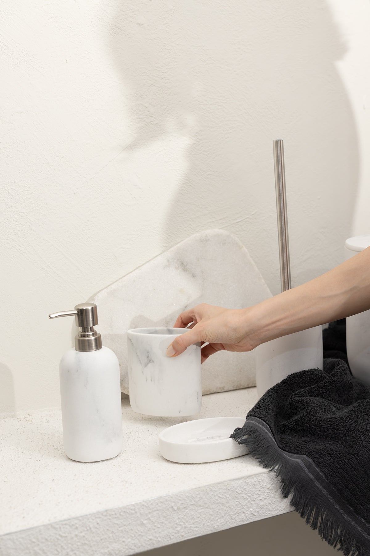 Marble Haze 5 Parça Banyo Seti