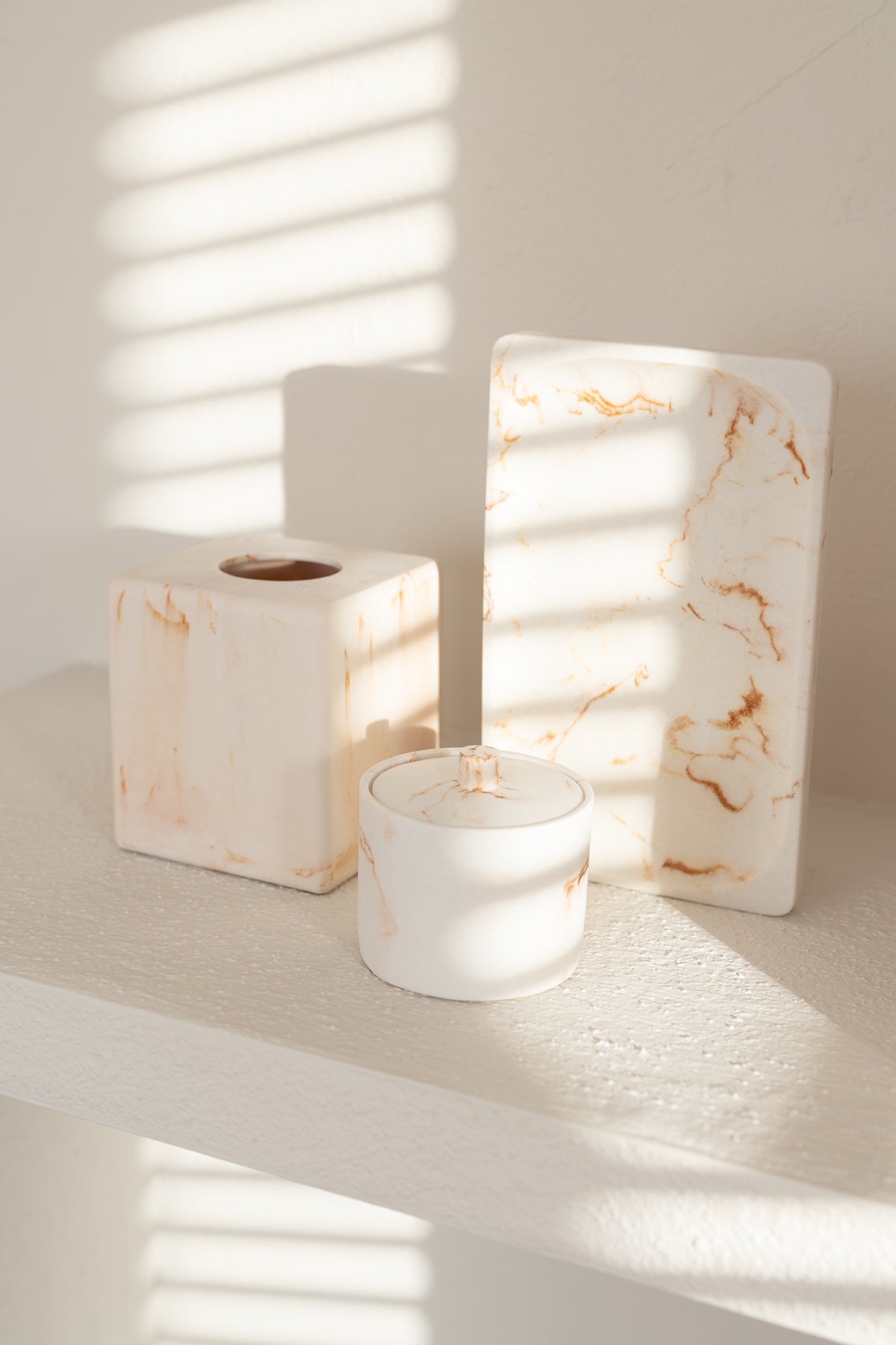 Cloud 3 Parça Banyo Seti Bej