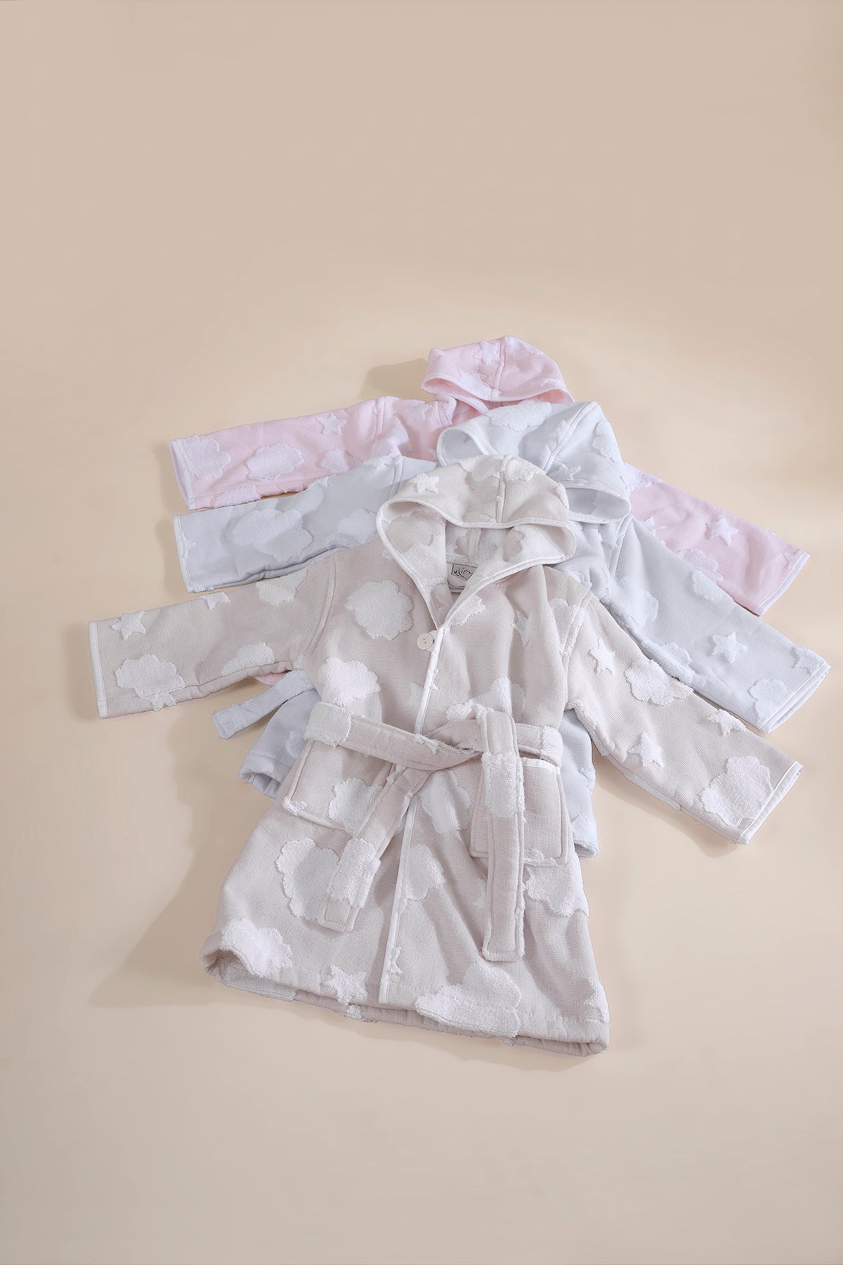 My Cloudy Sky Çocuk Bornoz Pembe