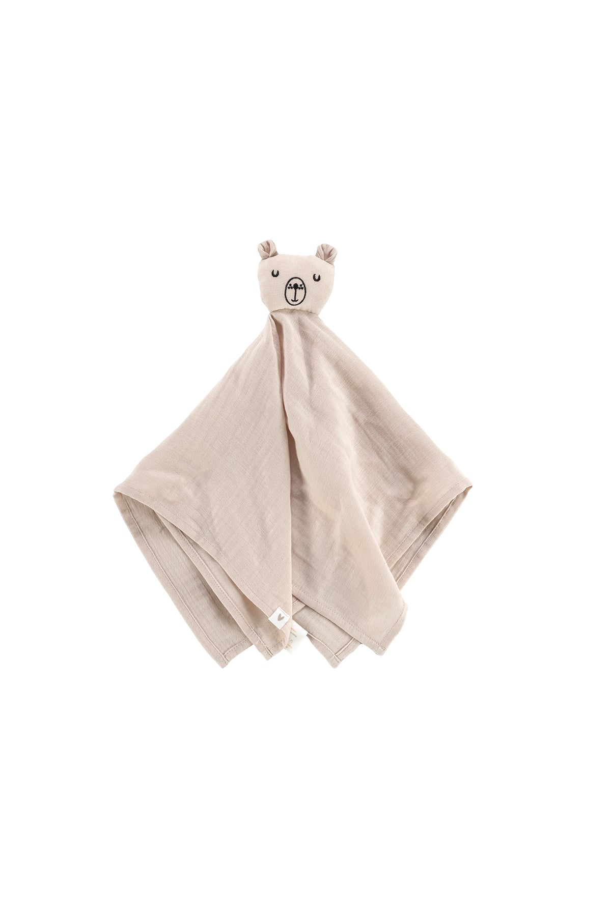 Tiny Bear 2-Piece Organic Cotton Newborn Gift Set Beige | Sleep Companion, Muslin Blanket