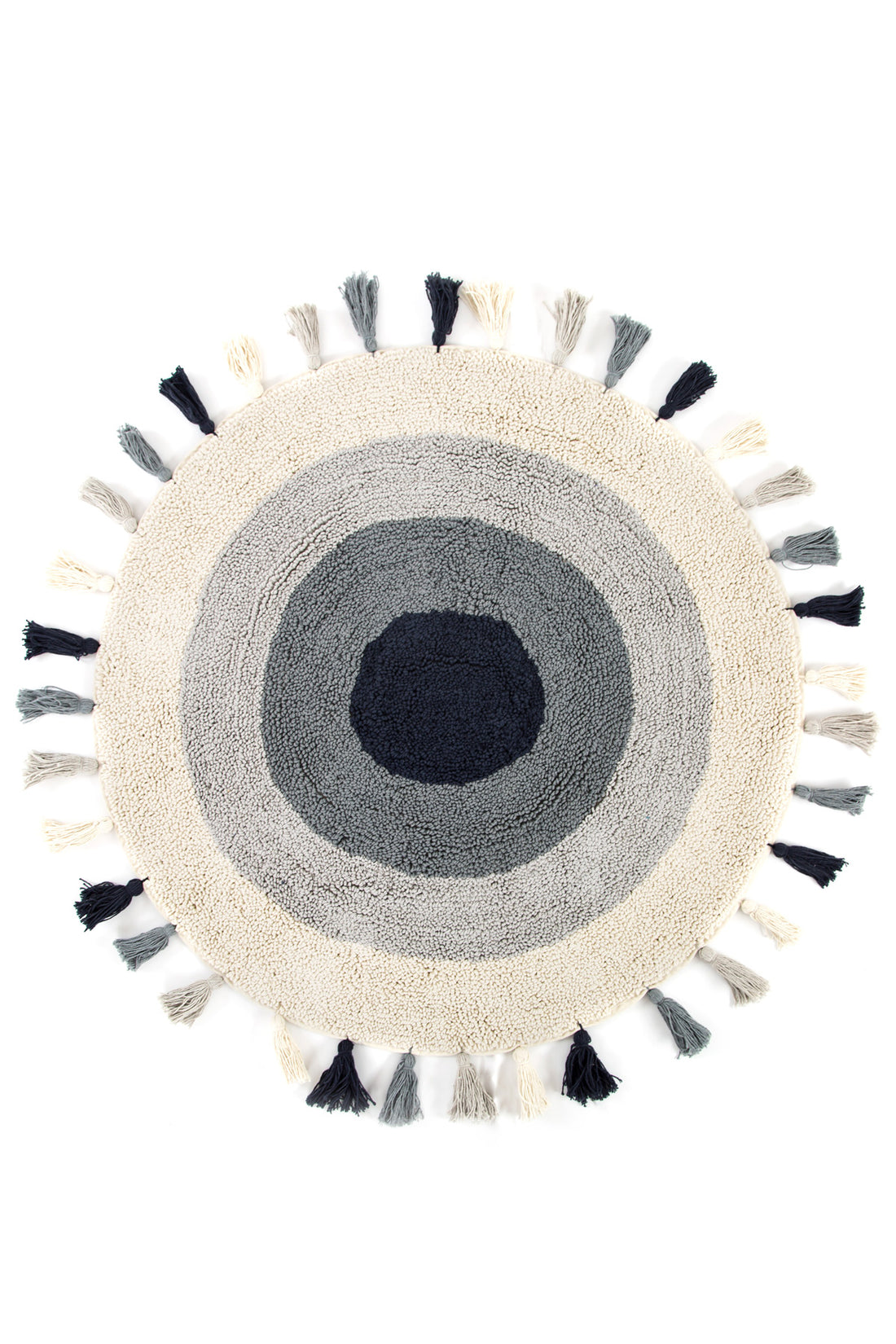Laura Round Bath Mat 100% Cotton 100x100 Ecru