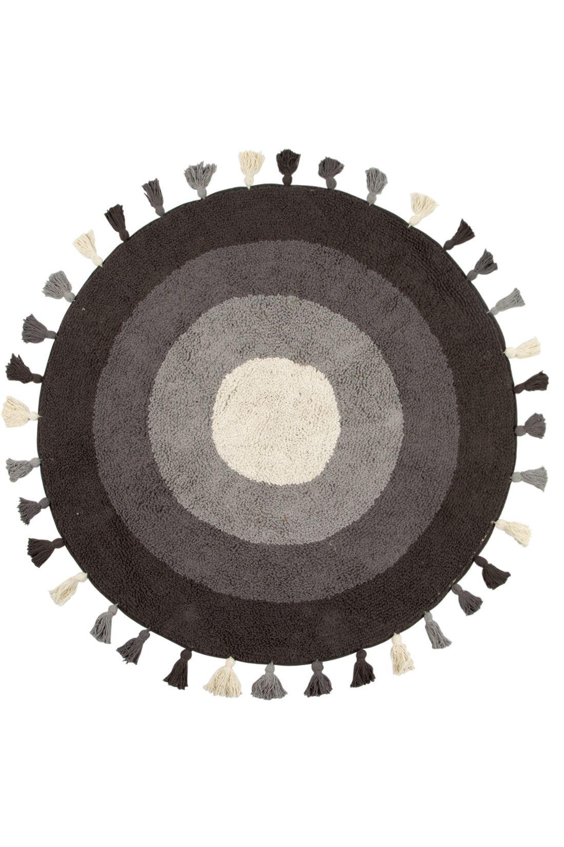 Laura Round Bath Mat 100% Cotton 100x100 Anthracite