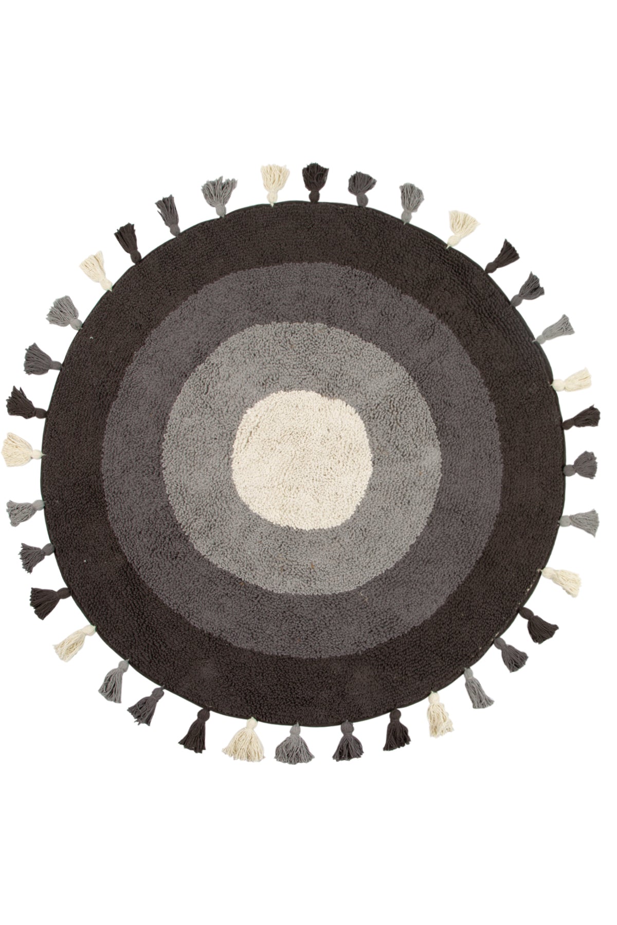 Laura Round Bath Mat 100% Cotton 100x100 Anthracite