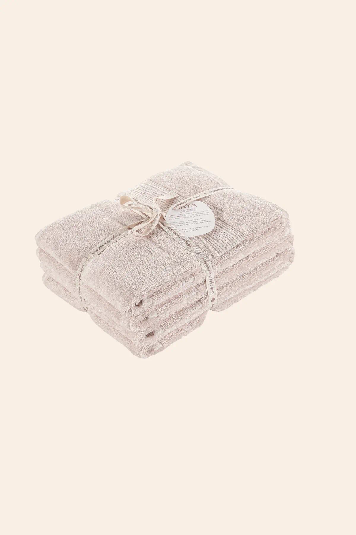 Mısır %100 Mısır Pamuğu  Havlu Seti Oyster Beige