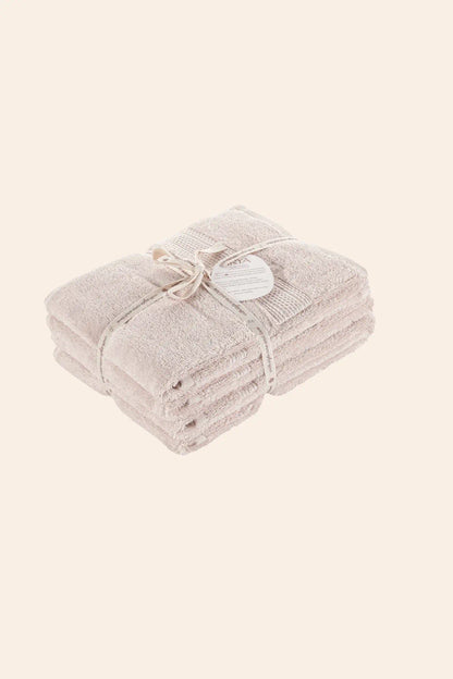 Mısır %100 Mısır Pamuğu  Havlu Seti Oyster Beige