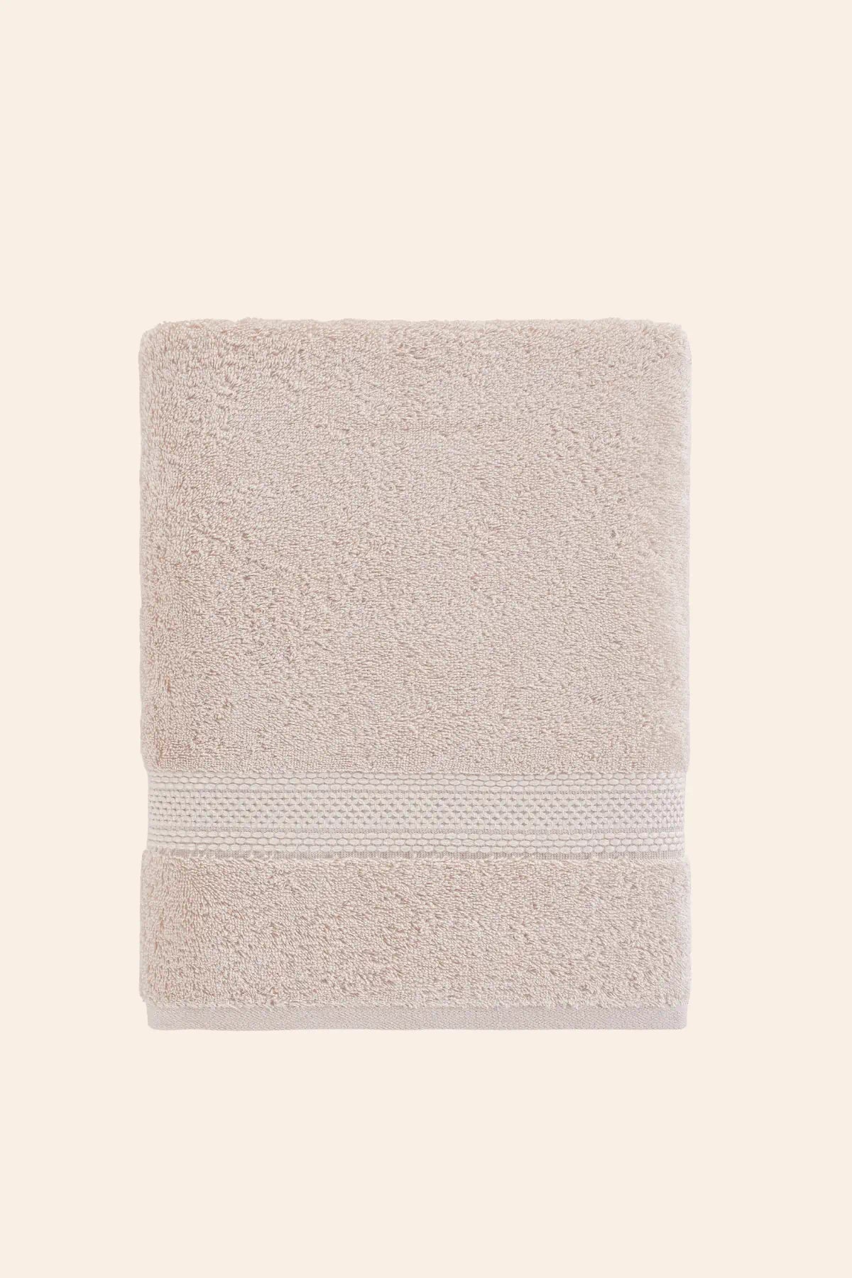 Mısır %100 Mısır Pamuğu  Havlu Seti Oyster Beige