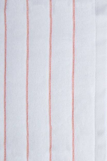 Wendy Bath Towel White/Light Pink 70x130