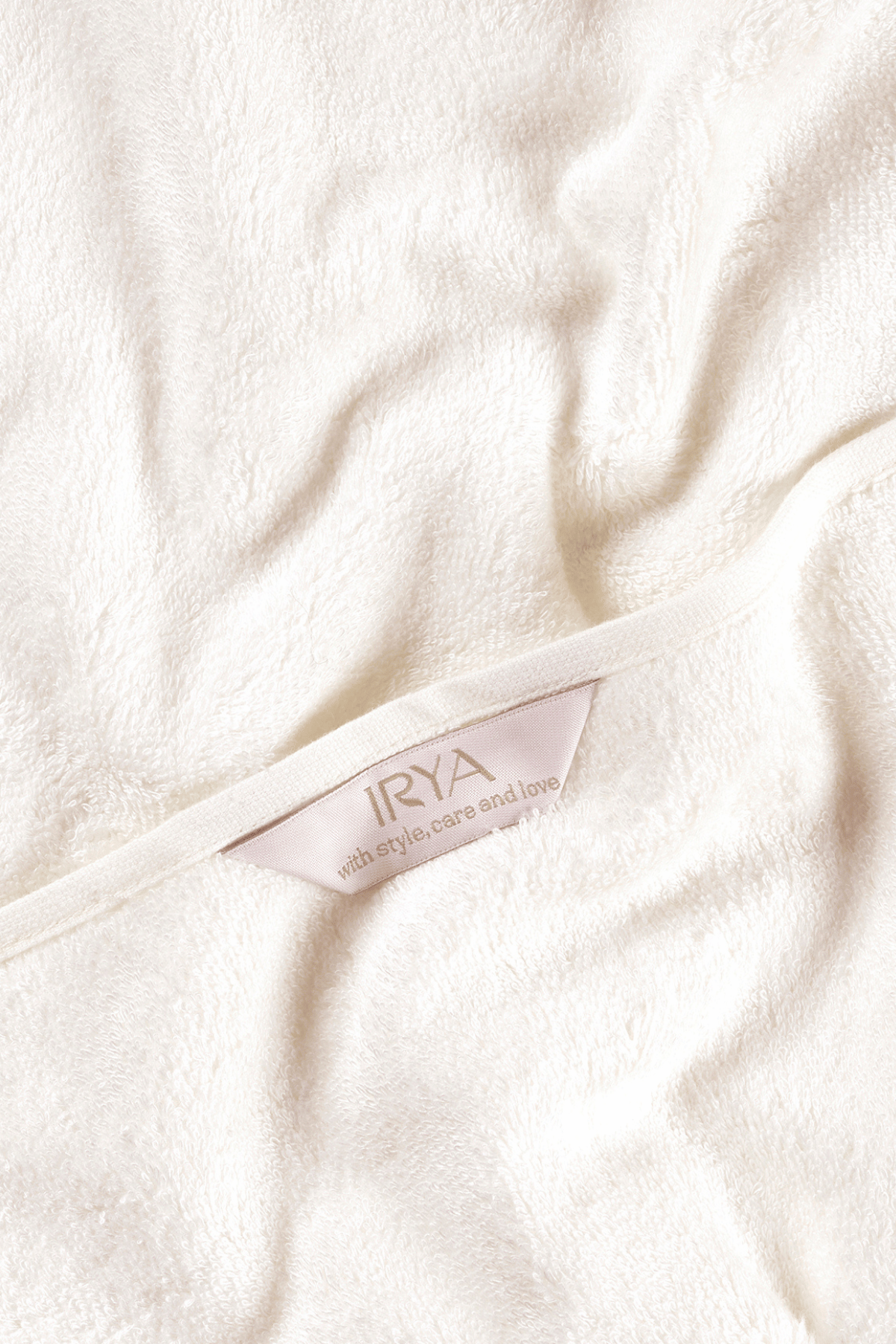 Sedef Bambu Nakışlı Banyo Havlusu 70x140 cm Ekru