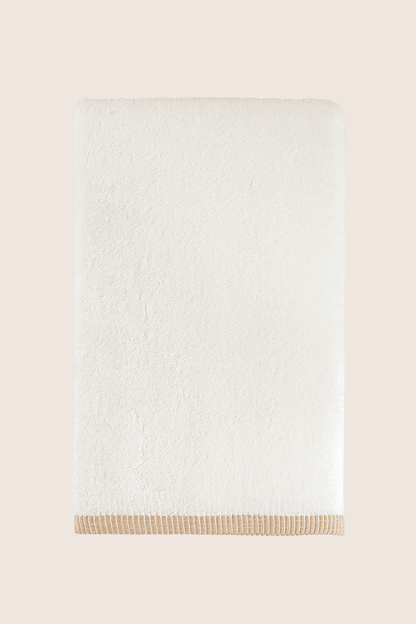 Marble %100 Pamuk Banyo Havlusu 70x140 cm Krem