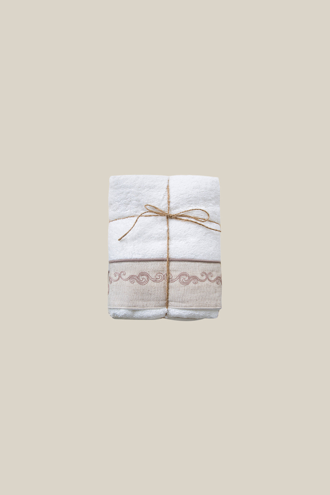 Hera Towel Set of 3 30x50 cm Ecru